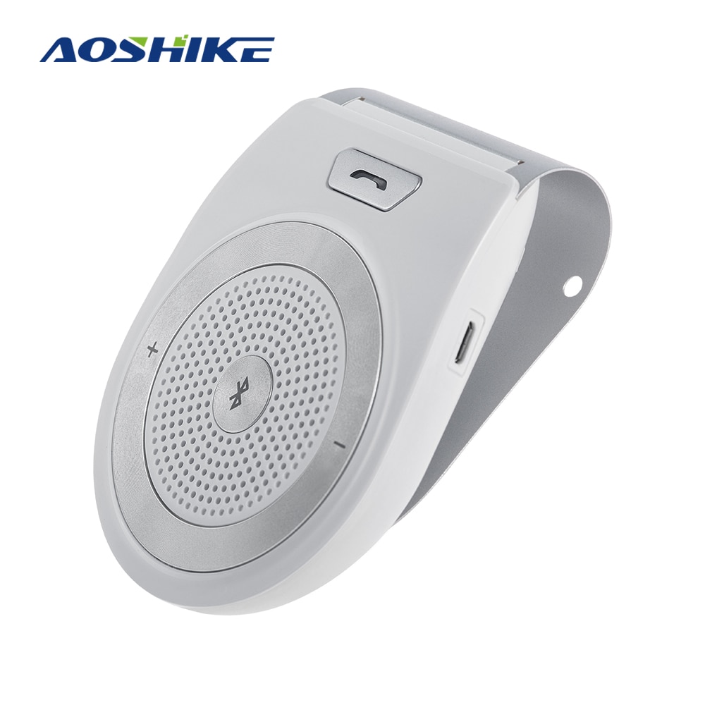 Aoshike 1 stk bil bluetooth kit  t821 handsfree høyttalerstøtte bluetooth 4.1 edr trådløst bilsett solskjerm bil handsfree samtale