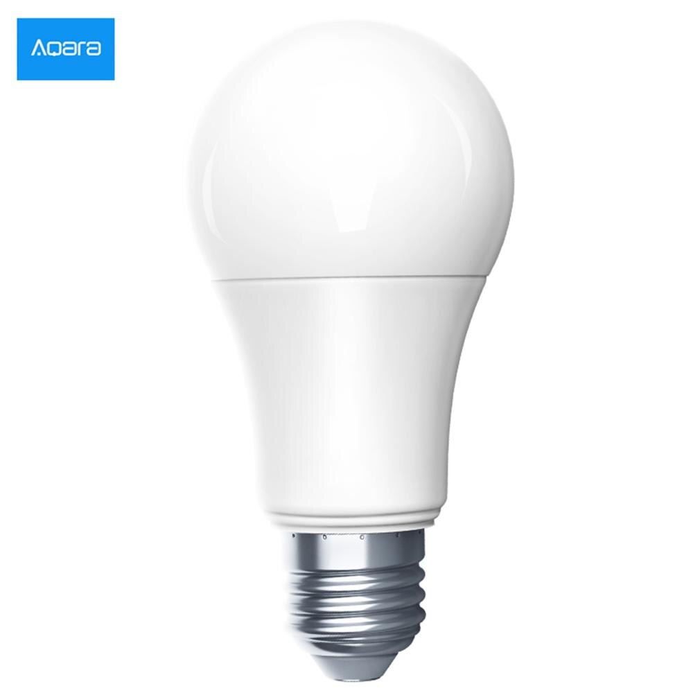 Aqara-bombilla inteligente Zigbee para el hogar, lámpara con control de brillo, aplicación remota Mihome, Color blanco, 9W
