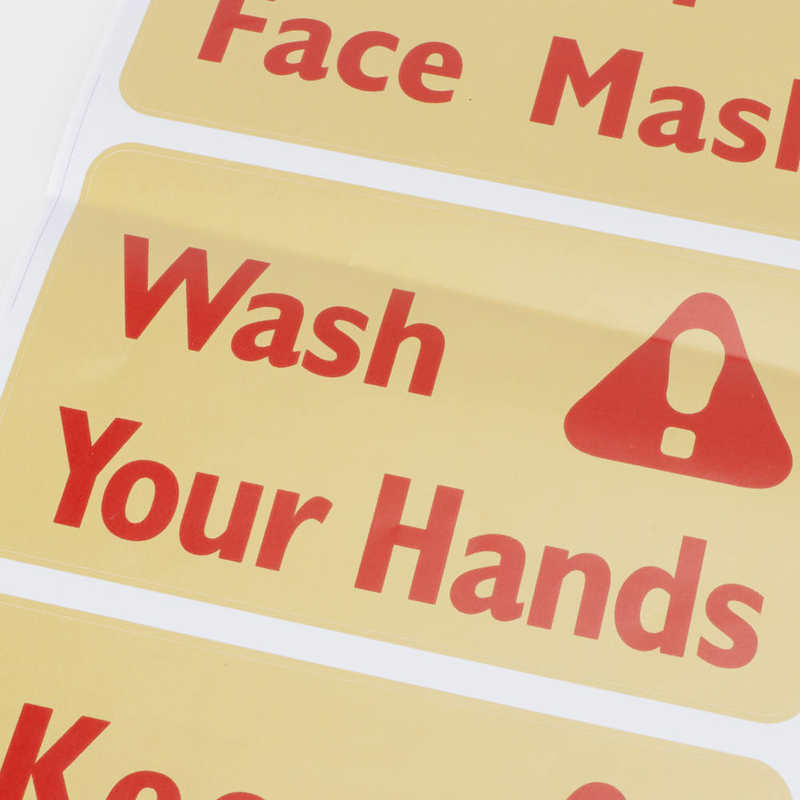 Wall Stickers sticker mural Warning Signs Wall Sticker Caution Warning Decals DIY Kitchen Shop Window Decor wall stickers