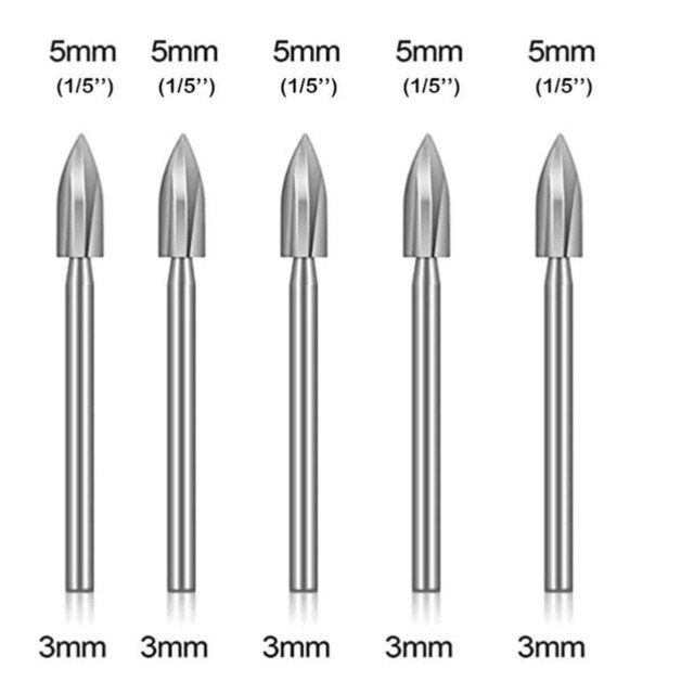 Wood Carving Drill Bit Set Cutting Tools For Woodworking Knife Wood Carving Tool Carpentry Wood Cutting Tools Workdrill Bit Set: 5pcs 5