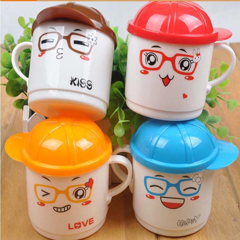 Taza de agua de 200ml para bebé, vaso de alimentación de bebé de Salud Ambiental, vaso de zumo de leche de dibujos animados para niños, 1 ud.