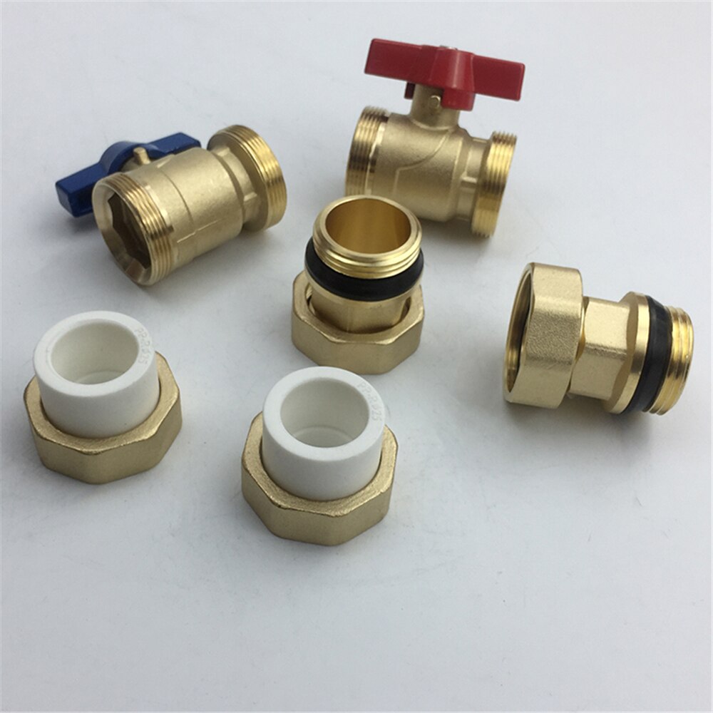 Ppr gulvvarme hovedventil manifold lige  dn25 tilsluttet  to 1 tommer vand manifold intern og ekstern kugleventil