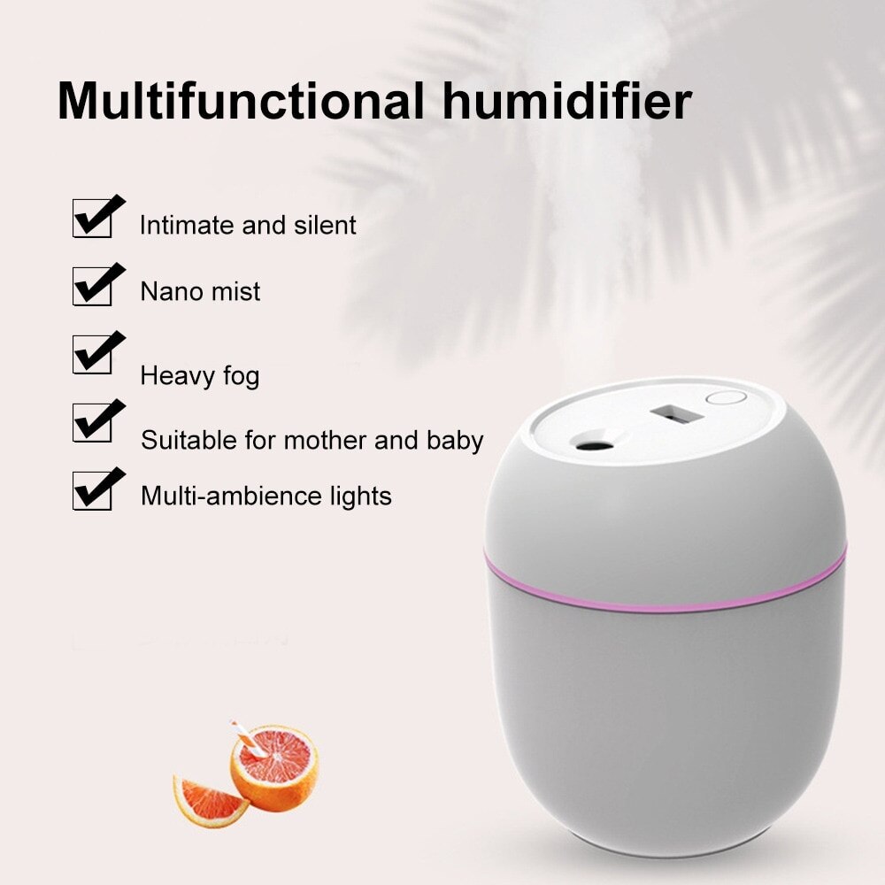 Luchtbevochtiger Huishouden Slaapkamer Kleine Mini Lucht Geur Zuivering Spuit Usb Capaciteit Kleine Draagbare Luchtbevochtiger Humidificador