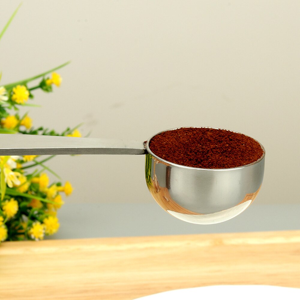 Cucharas de acero inoxidable de , cucharas dosificadoras de café en polvo, utensilios para café y té de acero inoxidable