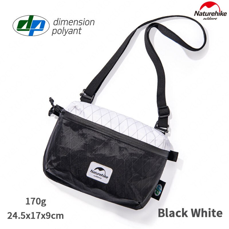 Naturehike-riñonera para cámara al aire libre, bolsa de almacenamiento ultraligera para viajes de negocios, impermeable, para ocio: Black-White