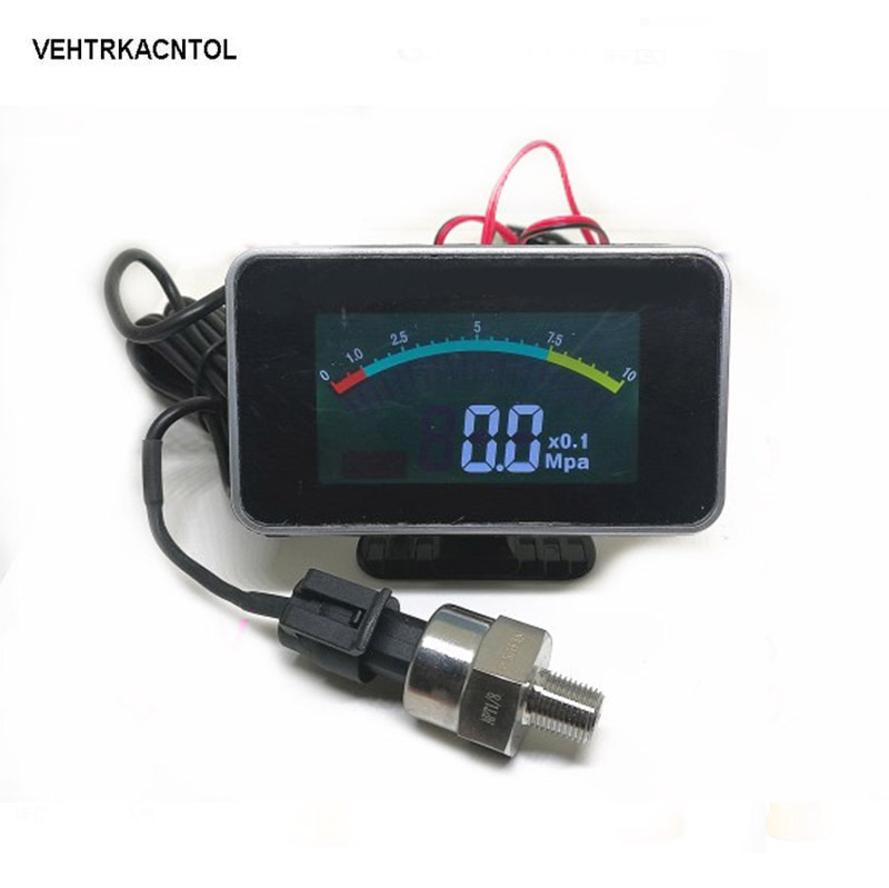 VEHTRKACNTOL 12 v/24 v Lkw Auto Öldruckanzeige Motoröldruck Meter Monitor Displayer