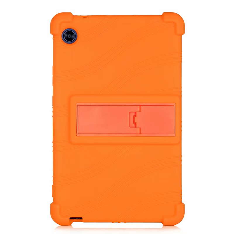Para Huawei MatePad T8 funda de silicona MatePad T 8 pulgadas KOB2-L09 Kobe2-L03 soporte de cubierta antigrietas: Naranja