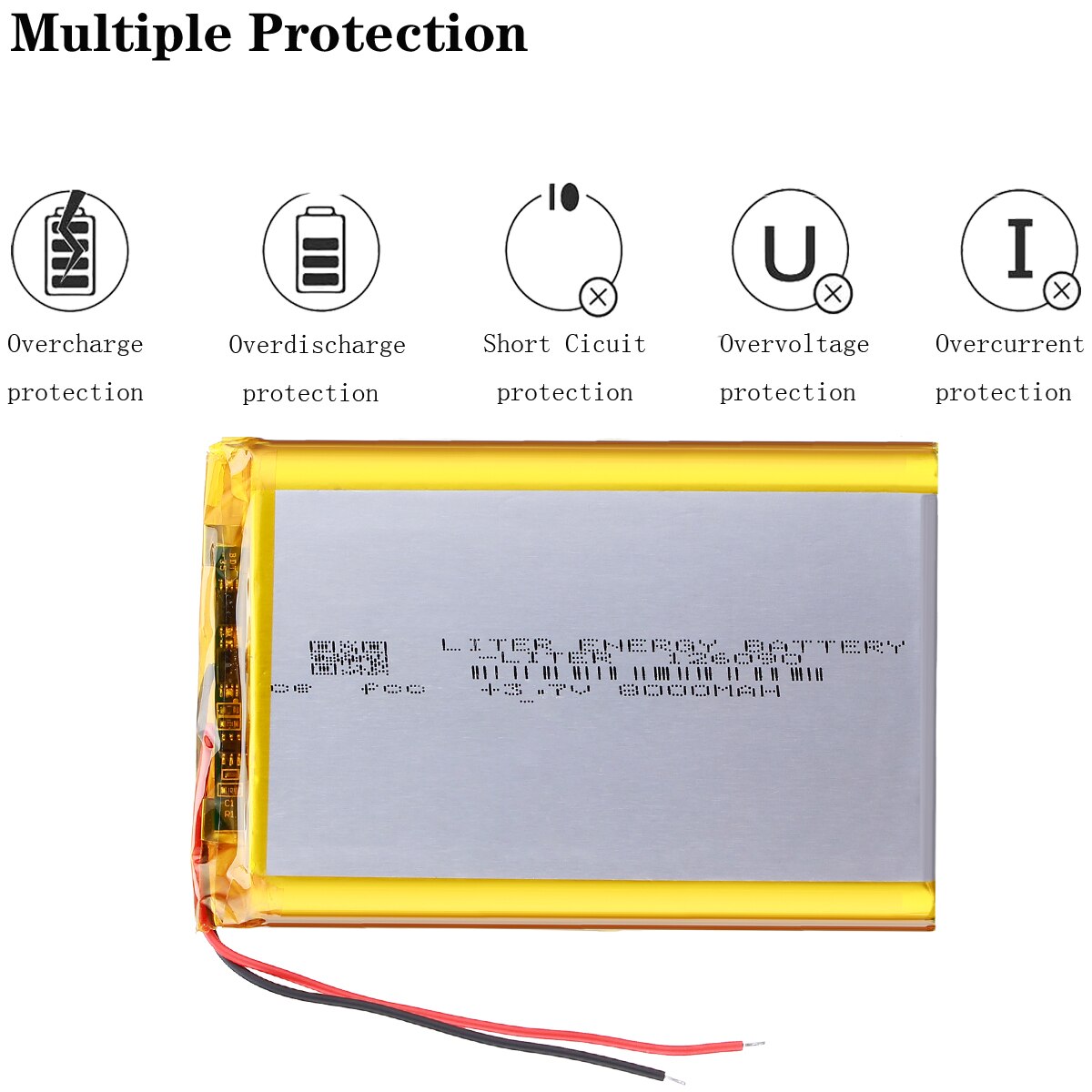 126090 3,7 V lithium-polymer 8000 mah DIY mobile notfall power lade batterie