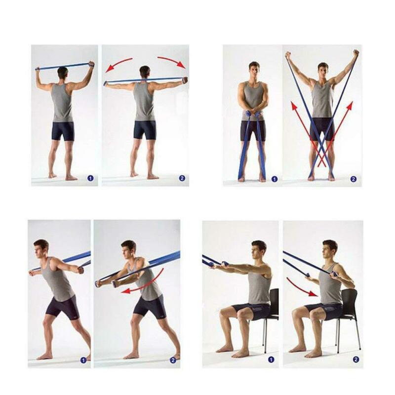 6 nível de Resistência Bandas de Loop Exercício Home Fitness Gym Látex Natural conjunto