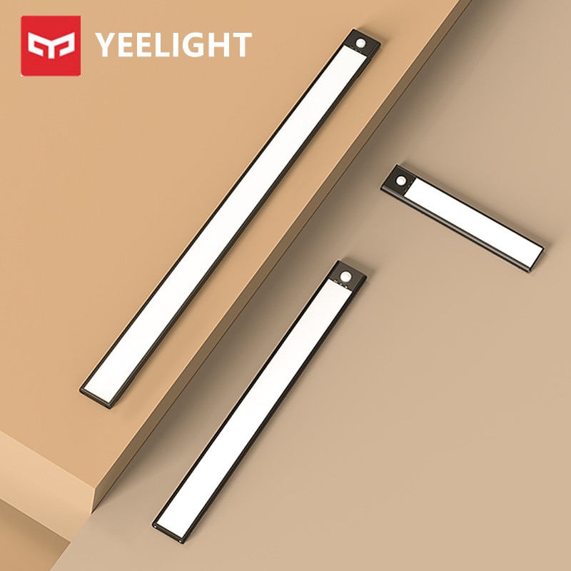 YEELIGHT-Luz LED nocturna de inducción Original, barra de luz con Sensor de movimiento humano inteligente, recargable, lámparas de pared para pasillos