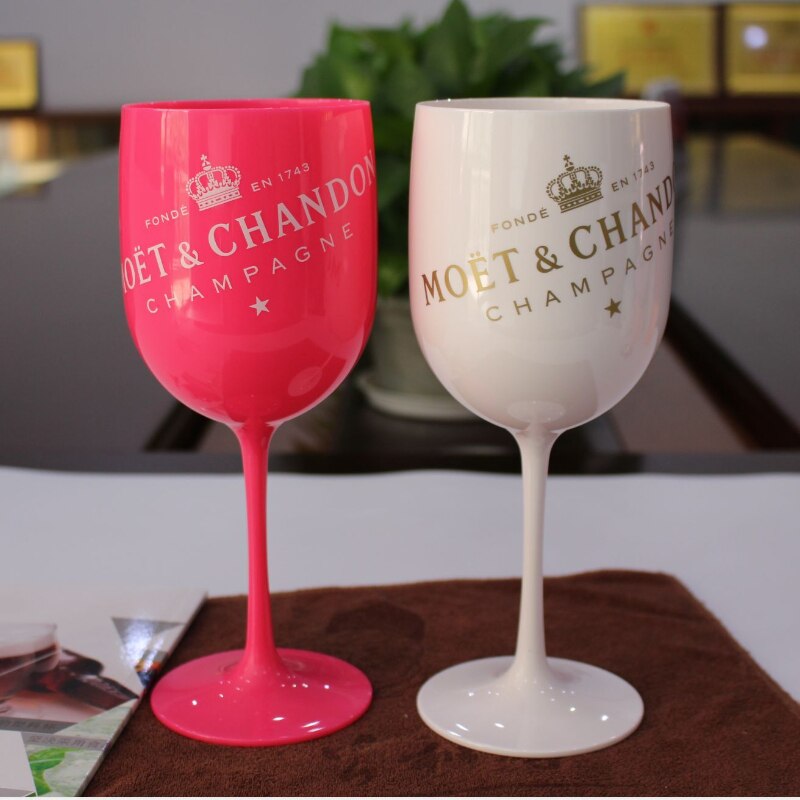 Copa de plástico para vino de 480ml, copa de cóctel, copas de champán blancas, flautas de 8CM