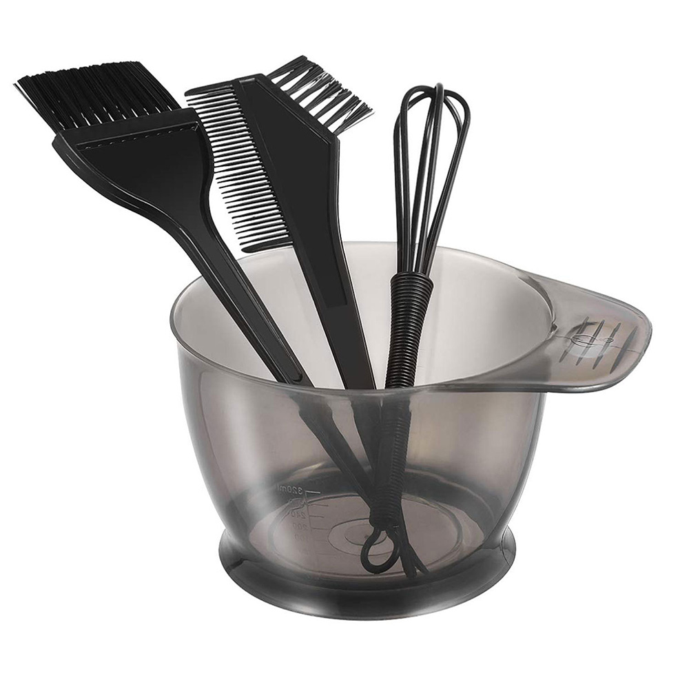 6 unids/set Kit para teñir el cabello para barbería y uso doméstico- Incluye herramientas de peluquería para una combinación de colores perfecta y