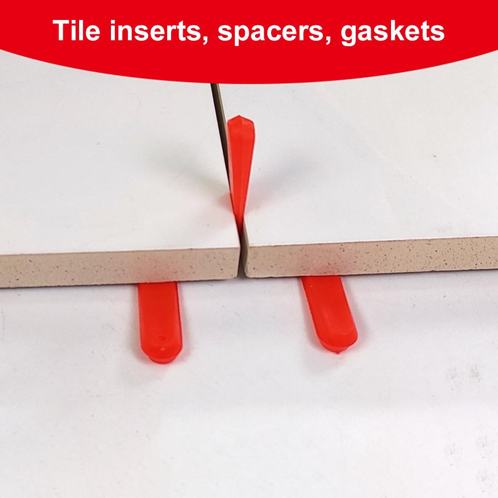 100 stk sæt mini-niveau kiler fliser afstandsstykker til gulvvæg fliser nivelleringsanordning, der hovedsagelig bruges til lægning af vægfliser belægningsfliser