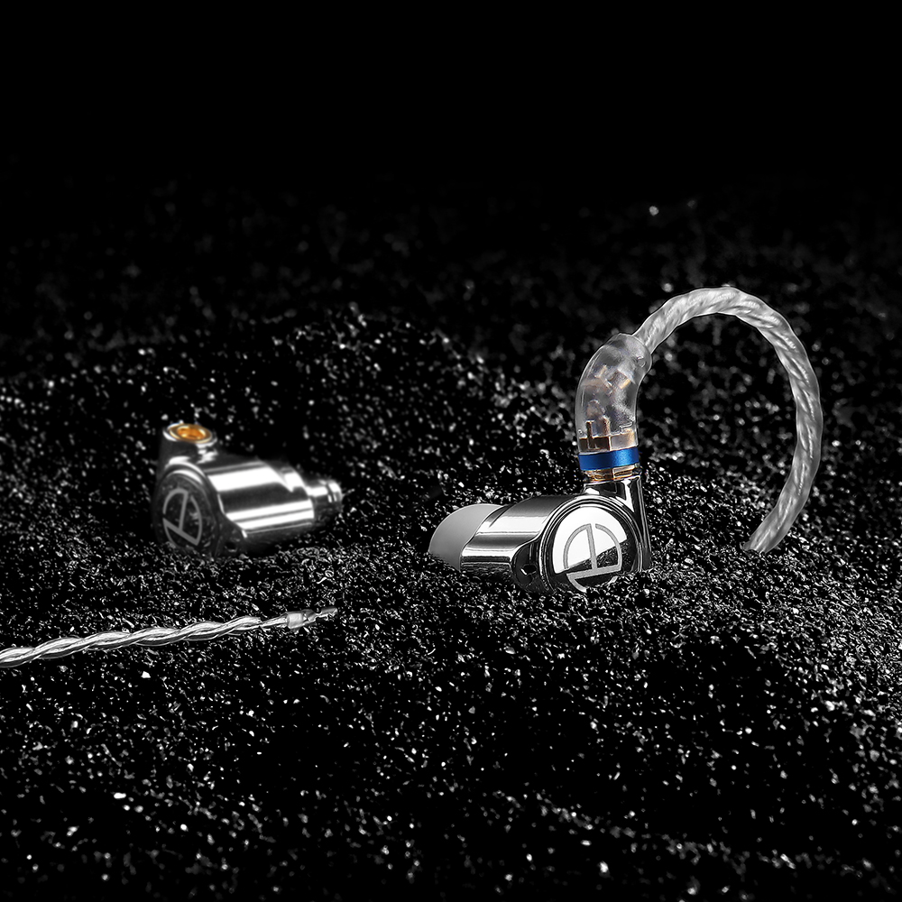 TRN TA1 Knowles BA DD Drive-auriculares intrauditivos de alta fidelidad, auriculares de Metal con Cable plateado MMCX para ST5 MT3 EMA TN