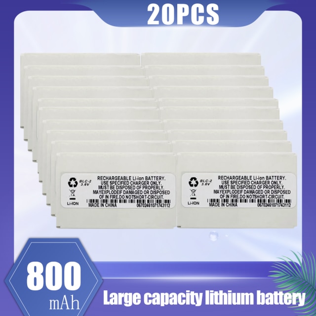 800mAh BLC-2 BLC 2 BLC2 batteria di ricambio per Nokia 3310 3330 3410 3510 3510i 5510 3530 3335 3686 3685 3589 3315: 20PCS
