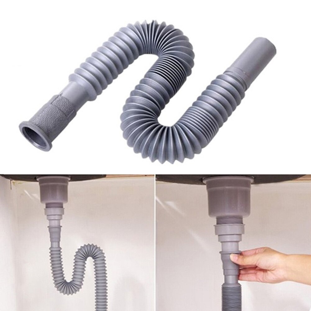 Manguera extensible para fregadero de cocina, tubo de drenaje Flexible, desodorante, 1 ud.