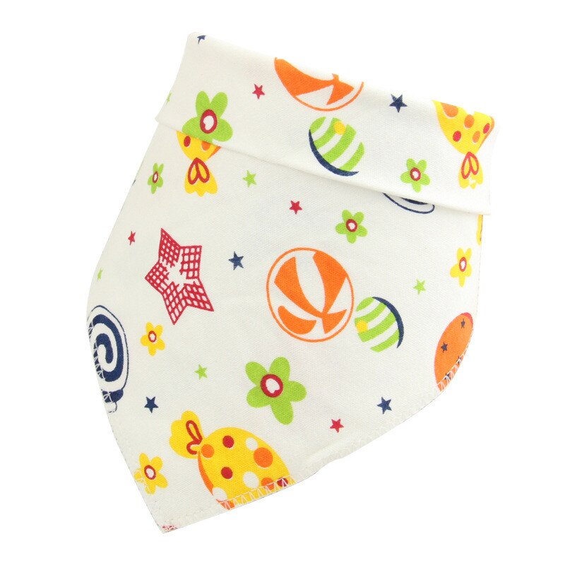 3Pcs Slabbers Driehoek Dubbele Lagen Katoen Baberos Stripfiguur Animal Print Baby Bandana Slabbetjes Dribble Slabbetjes