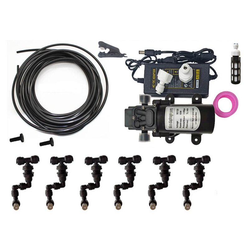 kit sistema di nebulizzazione per rettili acquario nebulizzatore spruzzatore serbatoio foresta pluviale 360 sistema di raffreddamento per animali domestici regolabile