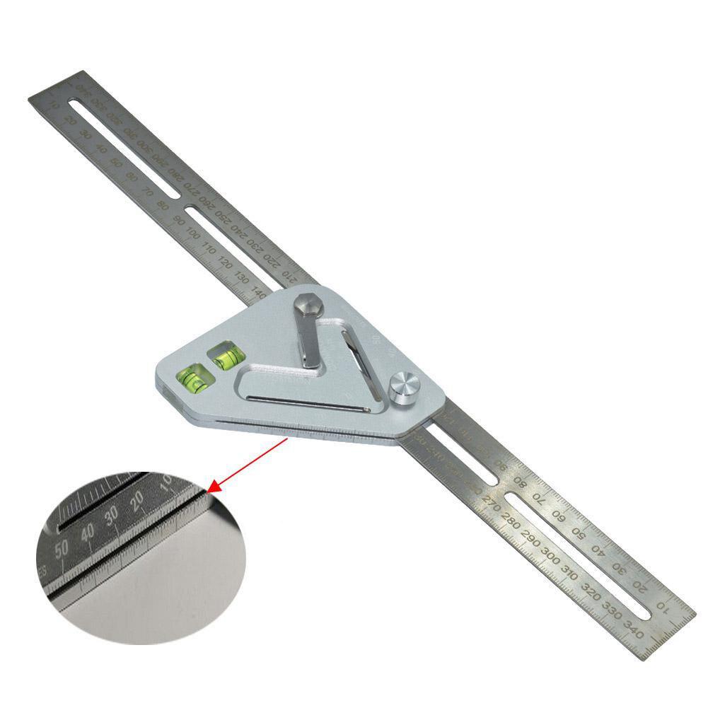 Multifunctional Angle Ruler Aluminum Alloy Level Gauge Measuring Tools