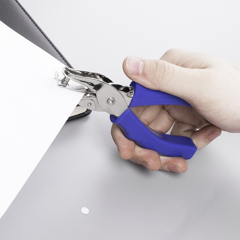 Single 6mm Hole Punch Handheld Round Paper Cutter Loose-Leaf Punches Scrapbooking Puncher DIY Tools Office Binding Supplies