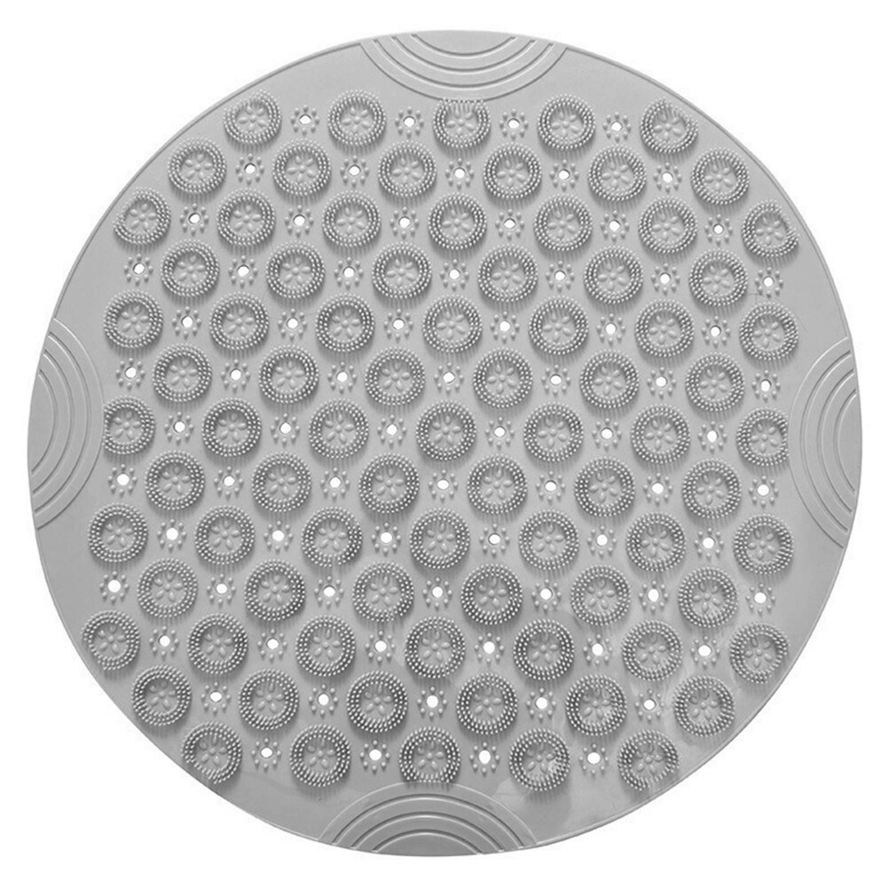 55cm Nonslip Round Silicone Bathroom Mats Bathroo... Grandado