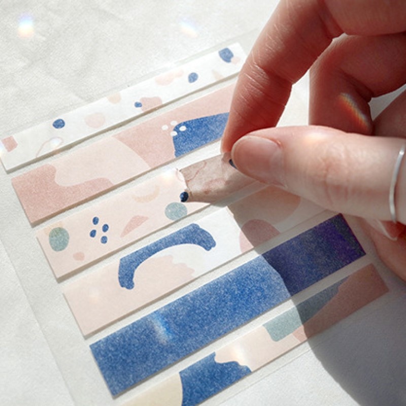 Suatelier etiqueta de marcação simples adesivos coreia scrapbooking material tira restos de papel diário lixo decorativo diy artesanato