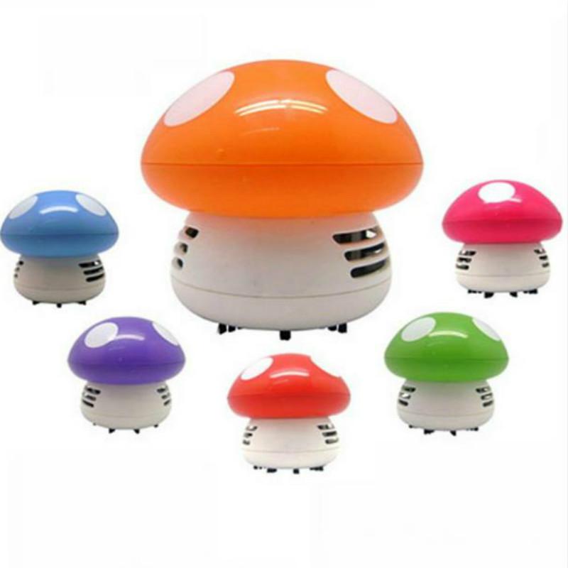 Cute Mini Mushroom Corner Desk Table Dust Vacuum Cleaner Sweeper D IUS