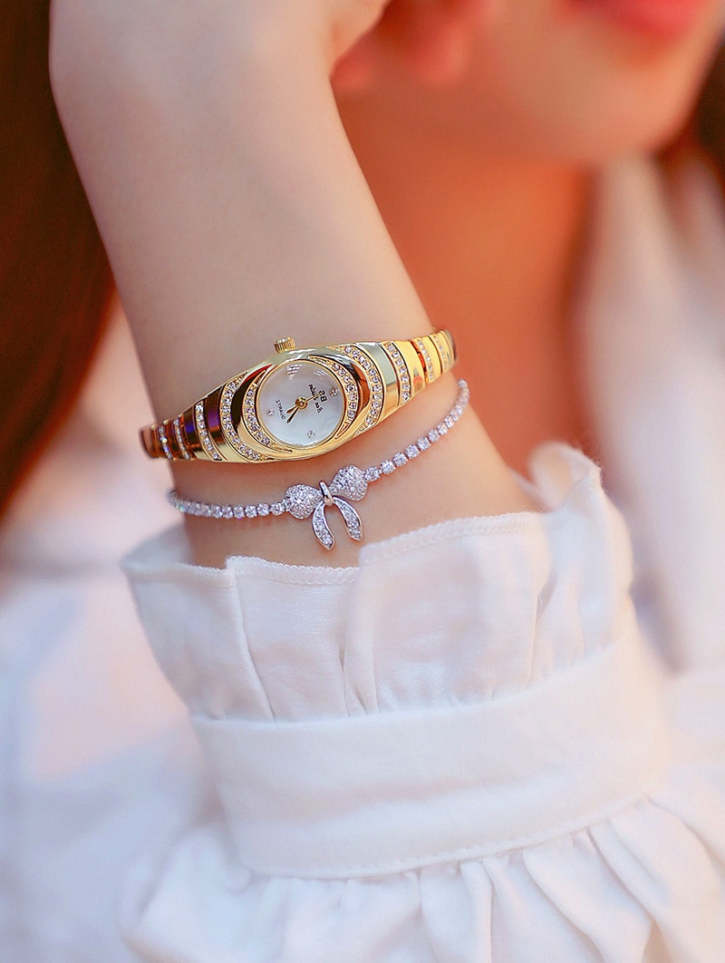 Women Watches 2022 Luxury Famous Brand Diamond Watch Ladies Silver Wrist Watches Small Female Watch Stainless Steel Reloj Mujer