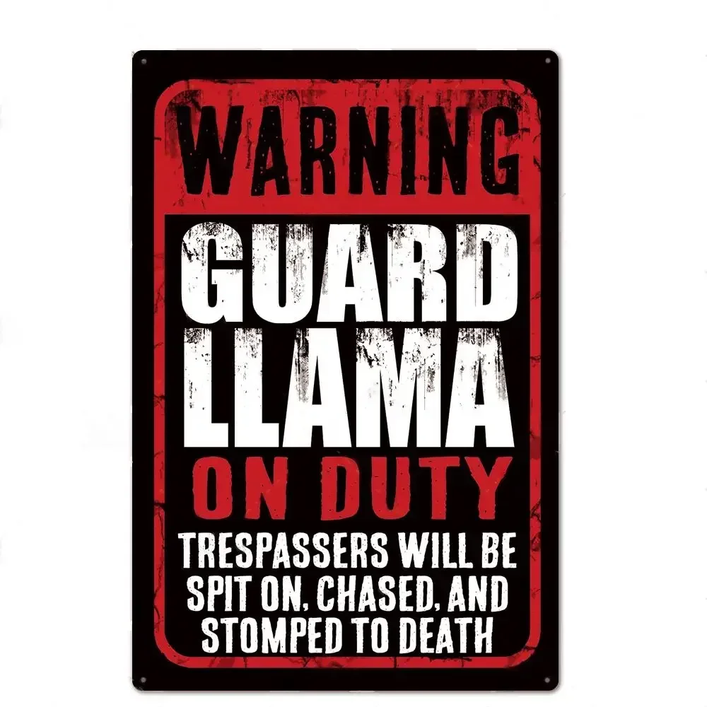 No Trespassing No Entry Private Property Warning Signs Public Garage Workshop Wall Decor Vintage Metal Sign 8x12 inch: 20x30cm / Red