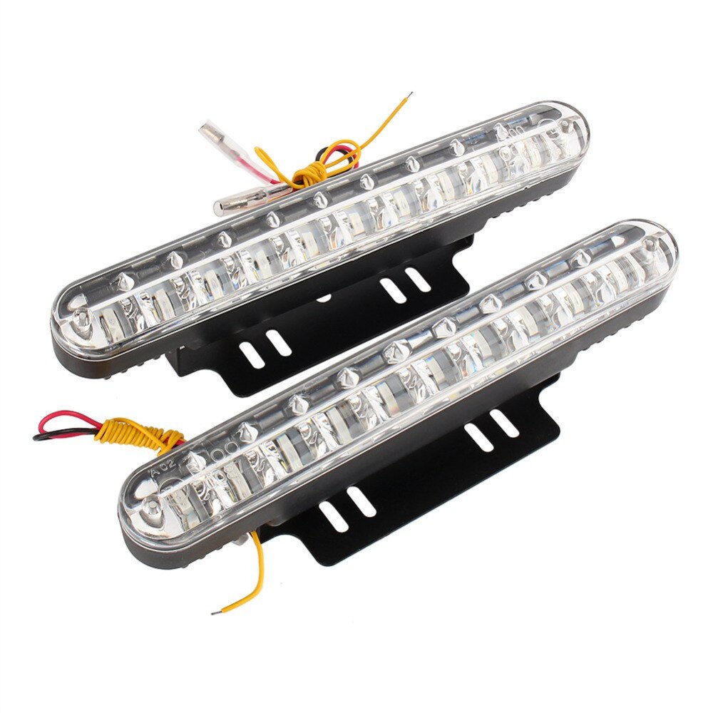 2 stuks 30 LED Auto 12V DC Dagrijverlichting DRL Driving Daglicht Lamp + Turn SignalUltra-Slim en Super Bright LED