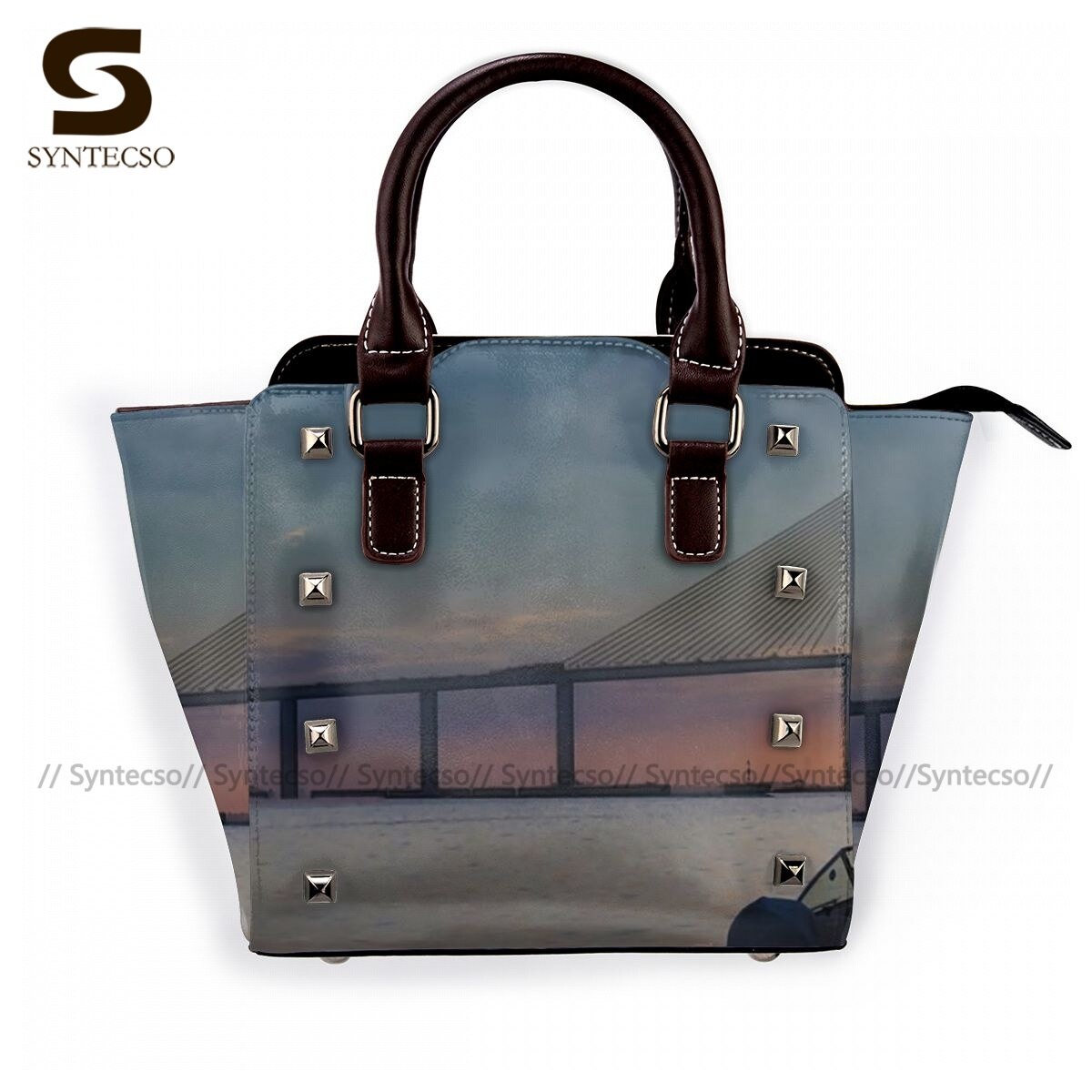 Skyway Schoudertas Esthetische Lederen Handtas Business Vrouw Bags: 3