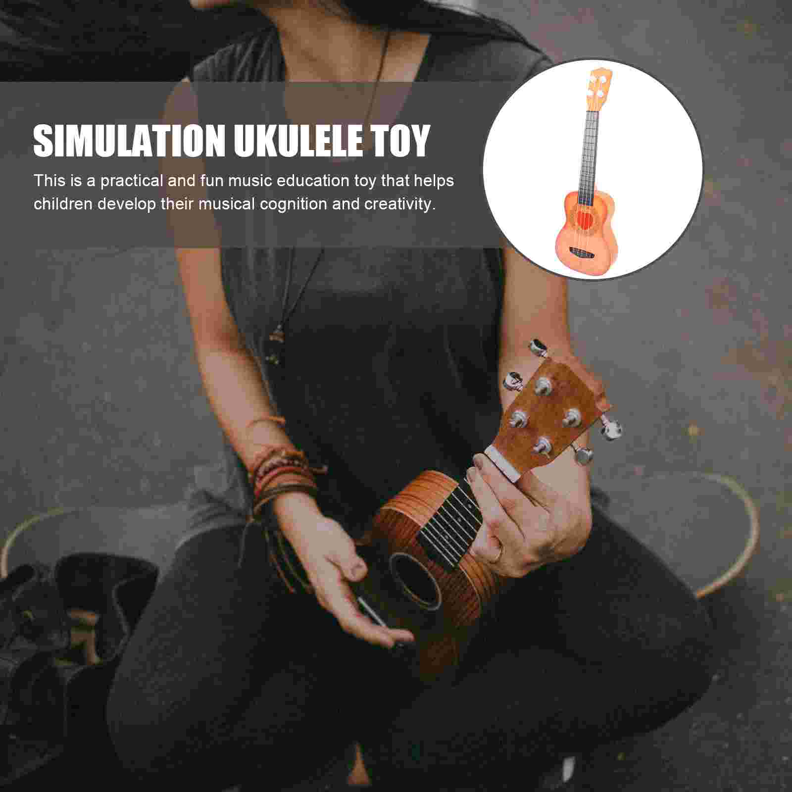 Early Educational Ukulele Small Guitar for Children Portable Ukulele Plaything