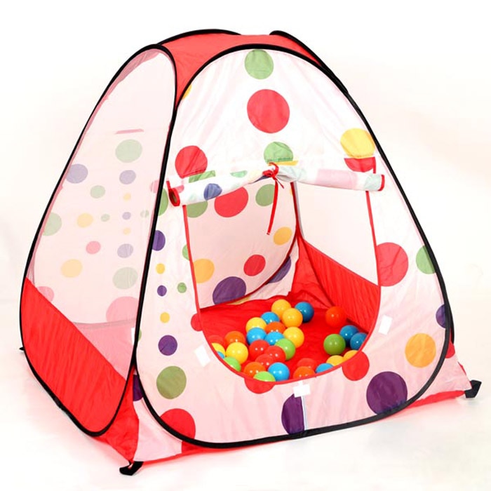 polka dot child game tent baby small play tent 90*90*93 cm