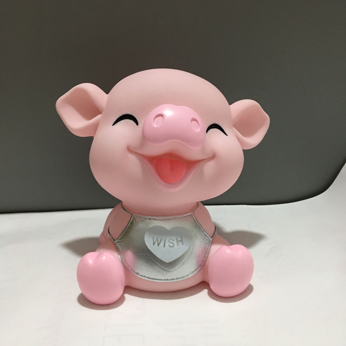 pink piggy bank children's room decoration cartoon anti-fall piggy bank home decor accessories modern: WISH  B