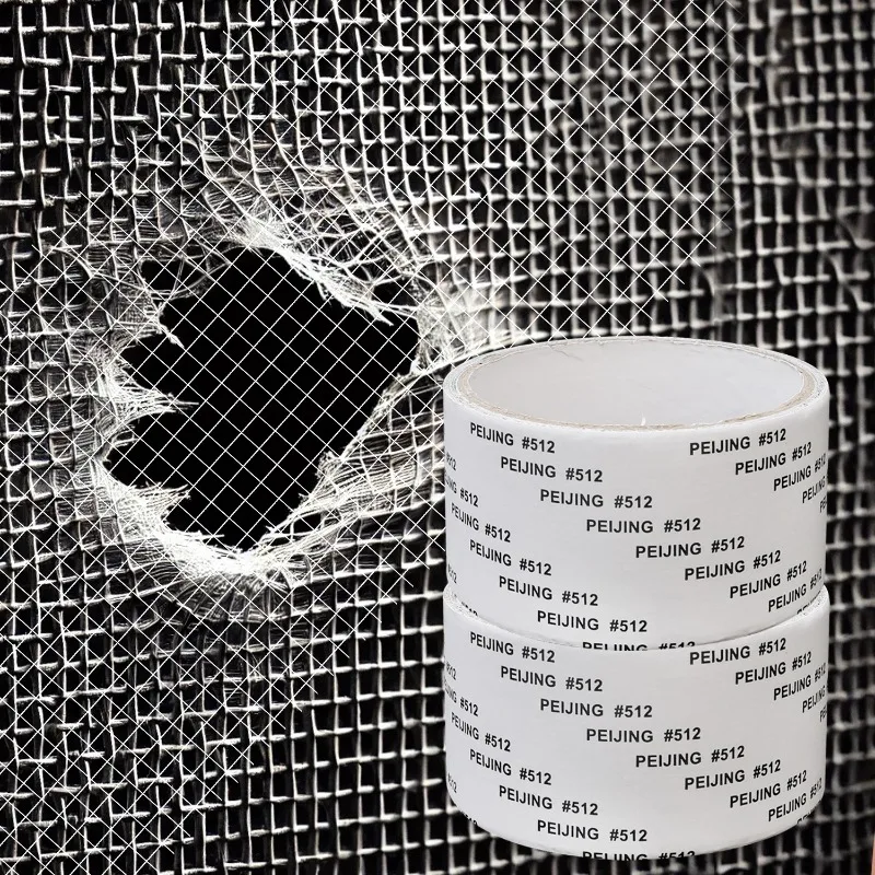 Reparatietape voor raamhorren, sterke zelfklevende tape voor gaas, reparatiepatch voor horren, anti-insecten- en muggengaas, reparatietape voor kapotte gaten in gaas.