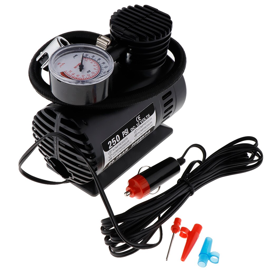 Portable Electric Mini 12V Air Compressor Pump Car Tyre Tire Inflator 300PSI