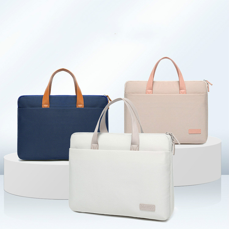 Maletines portátiles a prueba de golpes para mujer, bolsa de ordenador, bolso de mano para documentos de negocios, bolsa de mensajero, accesorios