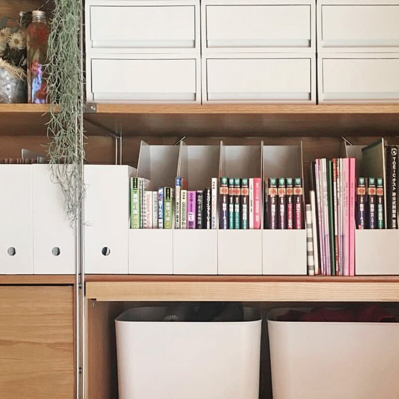 Shimoyama Kantoor Opbergdoos Desktop Bestand Document Papier Organizer Box Multi-Functionele Boeken Potlood Diversen Plastic Kast Doos