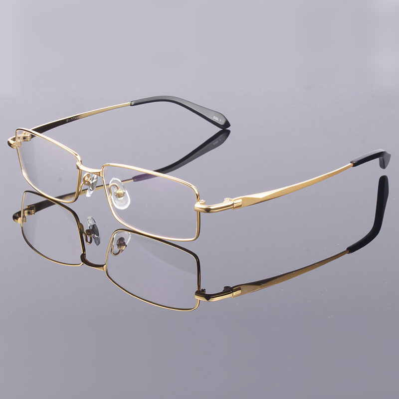 Montura completa de gafas de titanio puro para hombre, montura de gafas ópticas, gafas de prescripción, montura de de aleación 9867