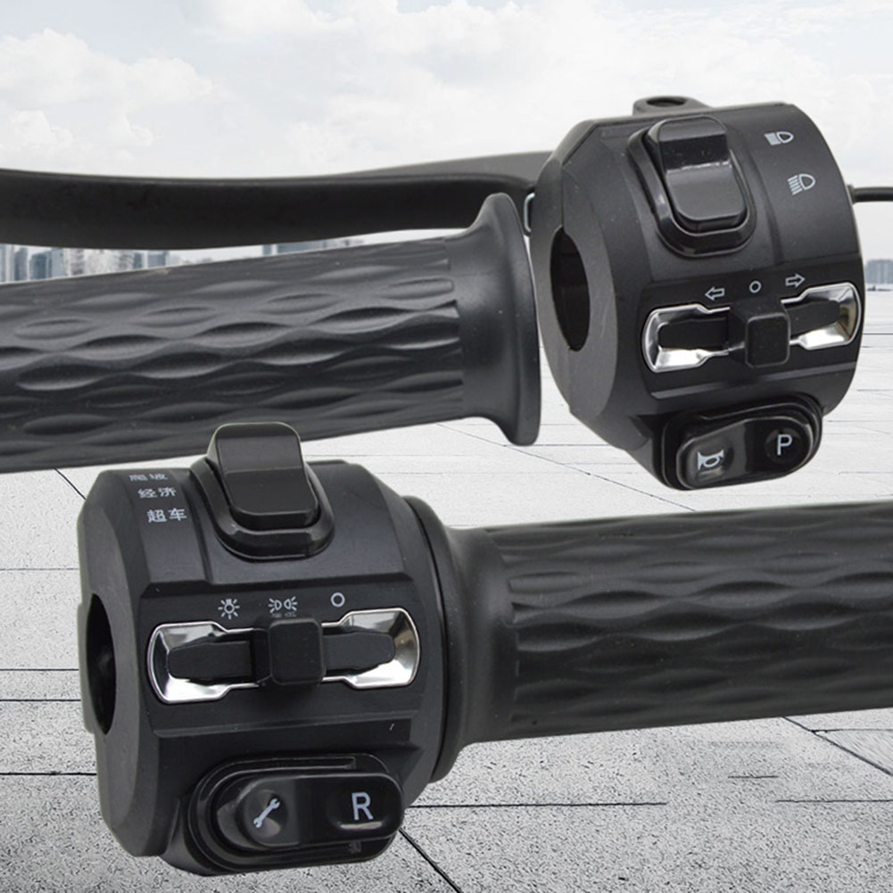 E-Bike Drossel Schalter Scheinwerfer Richtungsanzeigen Elektrische Fahrrad Spin Griff Disc Split Spin Griff Teile