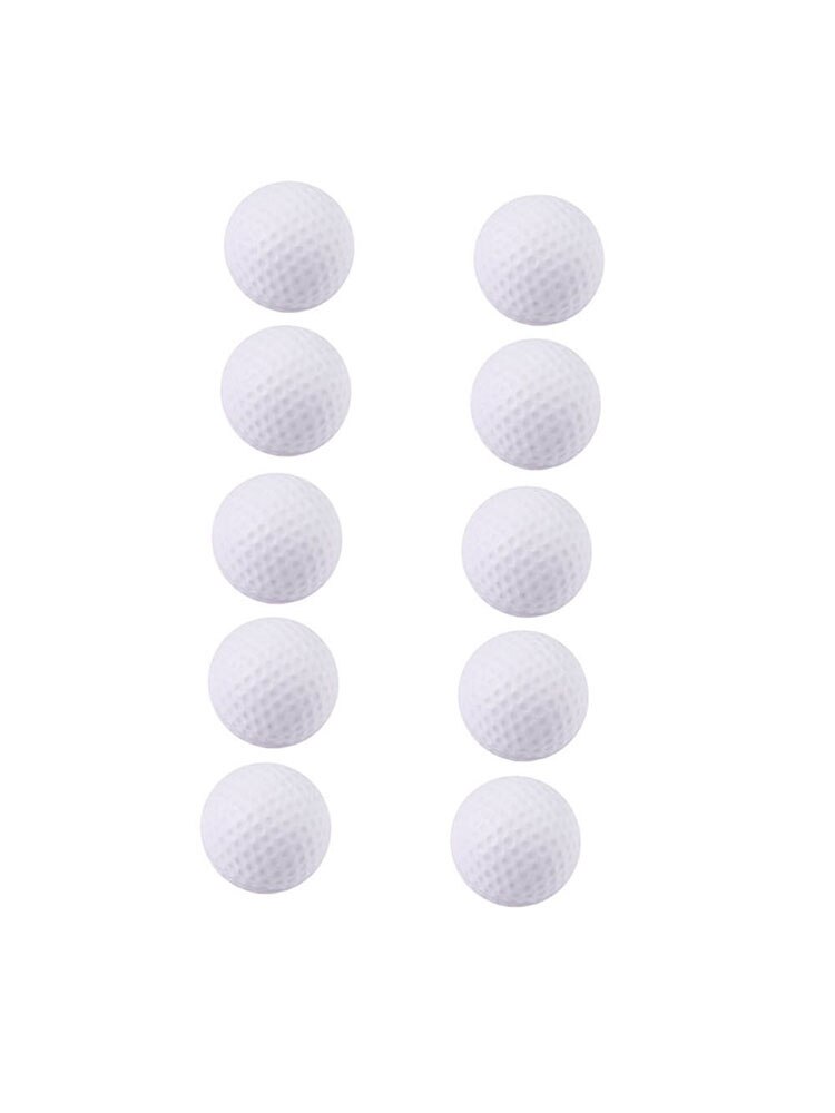 Mousse Balles de Golf 10 pièces Blanc D'entraînement de Golf Balles En Mousse Souple D'intérieur Balles de Pratique