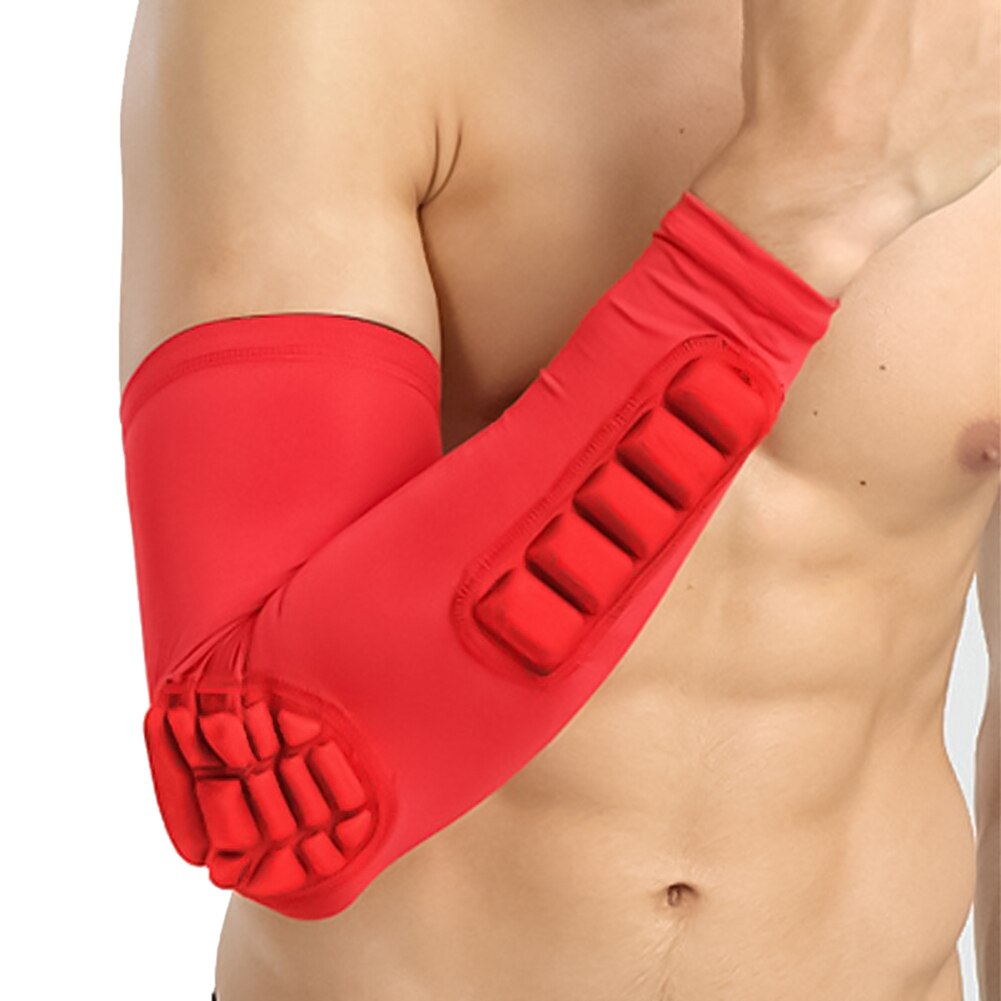 1Pc Sport koszykówka piłka nożna orteza stawu łokciowego wsparcie elastyczna ochronna rękaw rękaw antykolizyjny ochraniacze na łokcie Fitness Guards