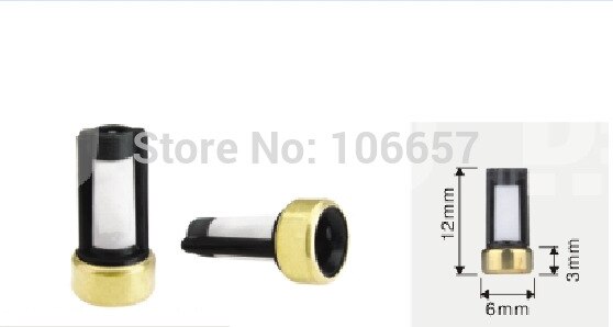 100pcs universal fuel injector micro filter 12*6*3mm ASNU03C basket fuel injector filter for bosch injectors