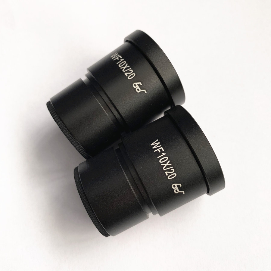 2 PCS Wide Field Eyepiece WF10X 20mm Microscope Wide Angle Eyepiece 30mm Mounting Interface Eyepiece for Stereo Microscope