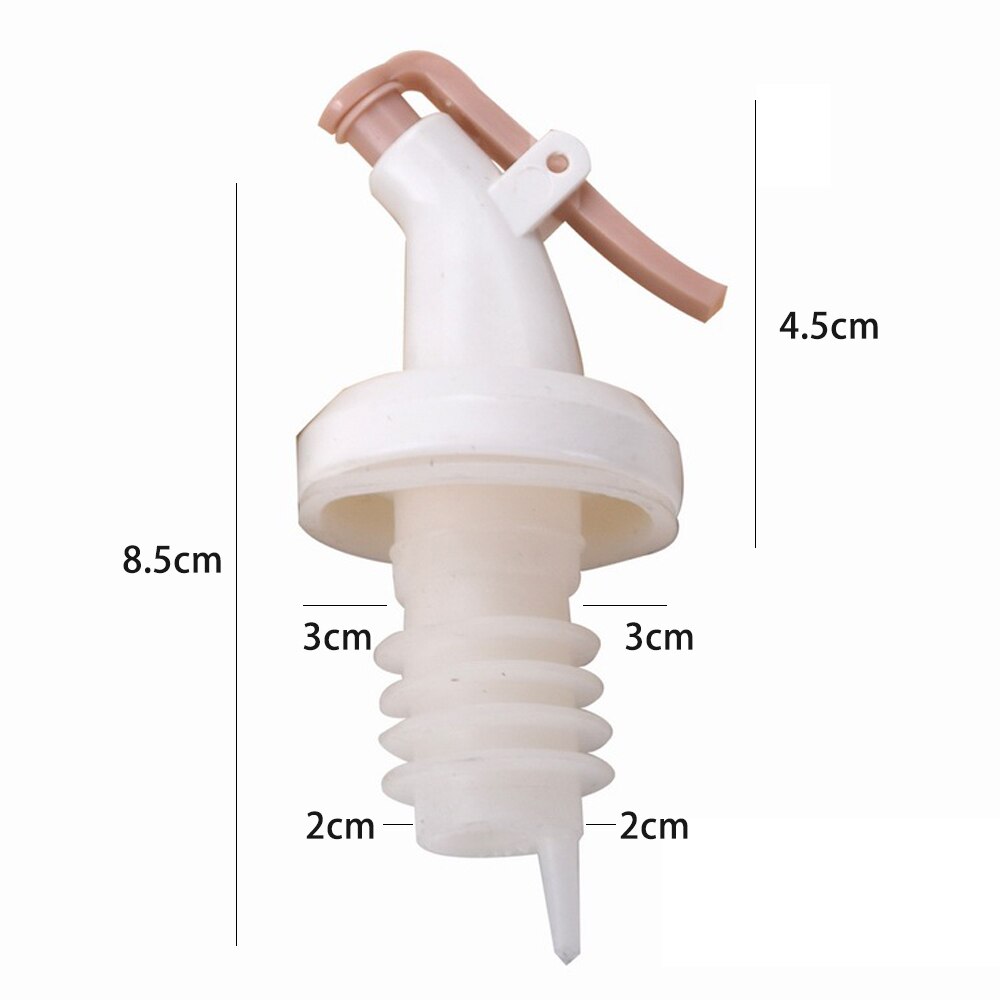 Bottle Sprayer for Oil Oliver Sauce Boats Rubber Bottle Stopper Leak Proof Nozzle Wine Pourer Liquor Dispenser Kitchen Bar Tool: 04