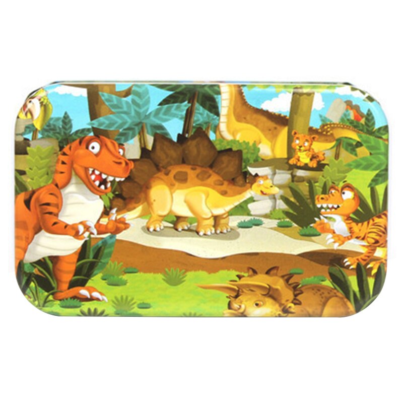 60 Pieces Wooden Puzzle Toys for Children Cartoon Animal Vehicle Wood Jigsaw Baby Montessori Educational Toy Kids Christmas: 349