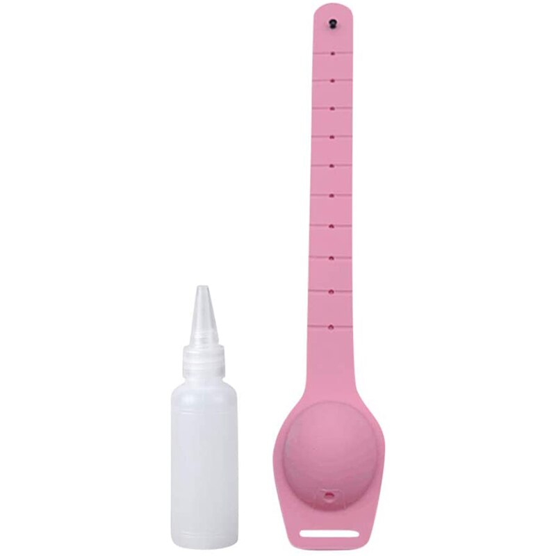 mano pulizia gel riempibile braccialetto distributore 12-13ml capacità indossabile piccolo stringe regolabile AIC88: Colore rosa