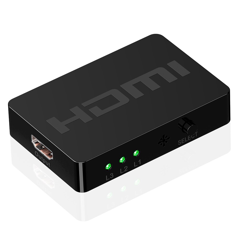 HW-HD301M 3 Port 1080P Hdmi Switch Box Switcher 3X1 Hdmi Splitter Selector Met Afstandsbediening Voor PS4 tv Box