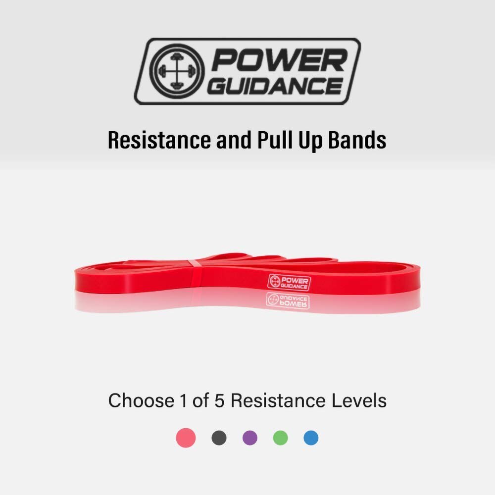 Power Guidance Pull Up Assist Bands Heavy Duty Resistance Band Mobility &amp; Power lifting Bands Perfect for Body Stretching