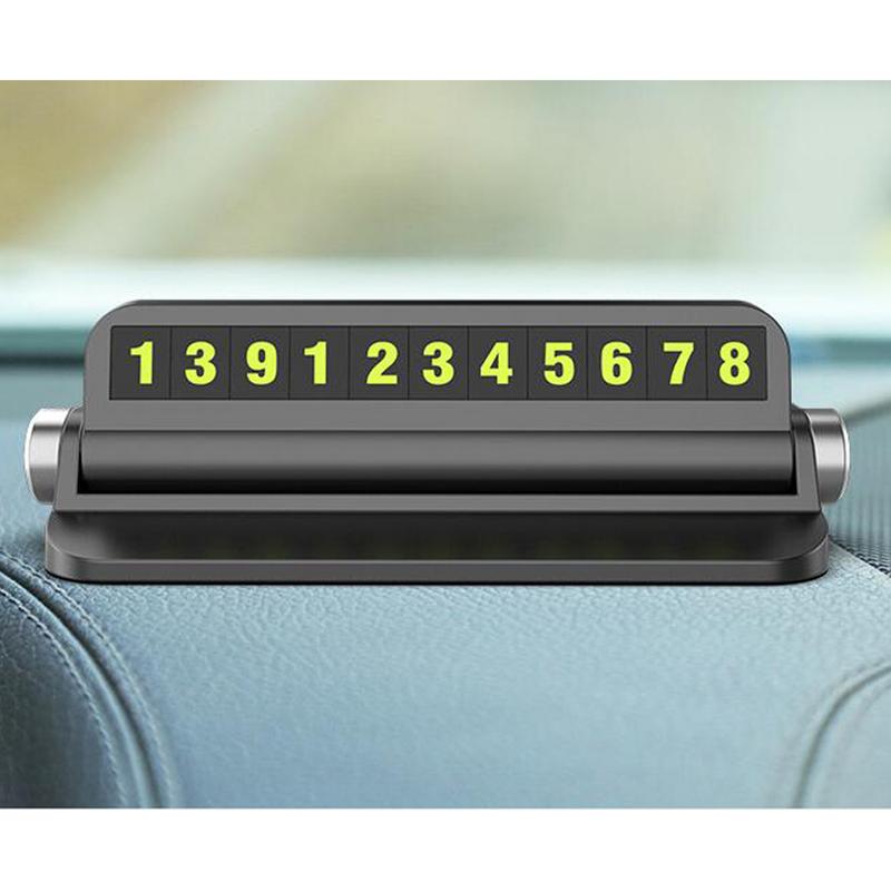 Verborgen Auto Telefoonnummer Kaart Plaat Stickers Voor Auto Styling Tijdelijke Parkeerkaart Plaat Telefoonnummer Card Auto Stickers